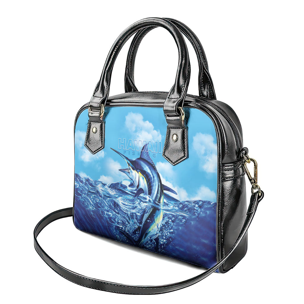 Hawaii Blue Marlin Fishing Shoulder Handbag
