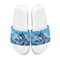 Hawaii Blue Marlin Fishing Slide Sandals