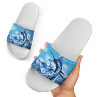 Hawaii Blue Marlin Fishing Slide Sandals