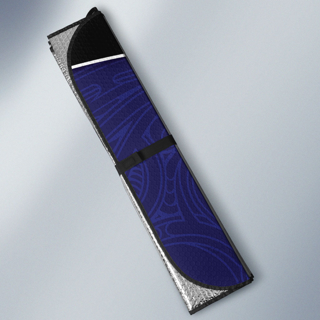 New Zealand Aotearoa Auto Sun Shade Blue Marlin Fishing Maori Pattern LT05 - Polynesian Pride