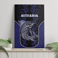 New Zealand Aotearoa Canvas Wall Art Blue Marlin Fishing Maori Pattern LT05 - Polynesian Pride