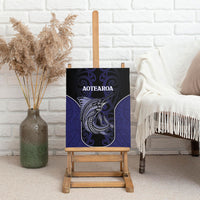 New Zealand Aotearoa Canvas Wall Art Blue Marlin Fishing Maori Pattern LT05 - Polynesian Pride