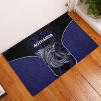 New Zealand Aotearoa Rubber Doormat Blue Marlin Fishing Maori Pattern LT05 - Polynesian Pride