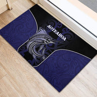 New Zealand Aotearoa Rubber Doormat Blue Marlin Fishing Maori Pattern LT05 - Polynesian Pride