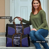 New Zealand Aotearoa Travel Bag Blue Marlin Fishing Maori Pattern