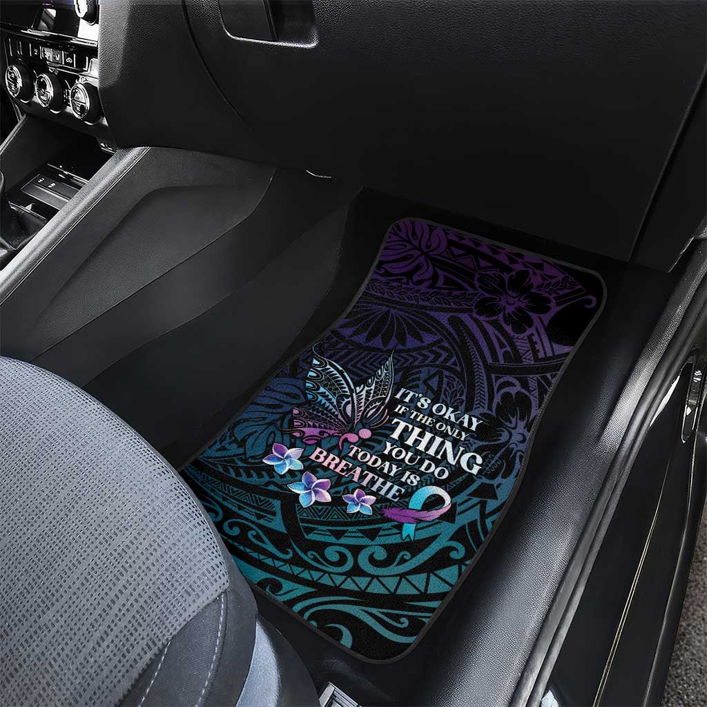 Polynesia Suicide Prevention Awareness Car Mats Keep Going The World Needs You