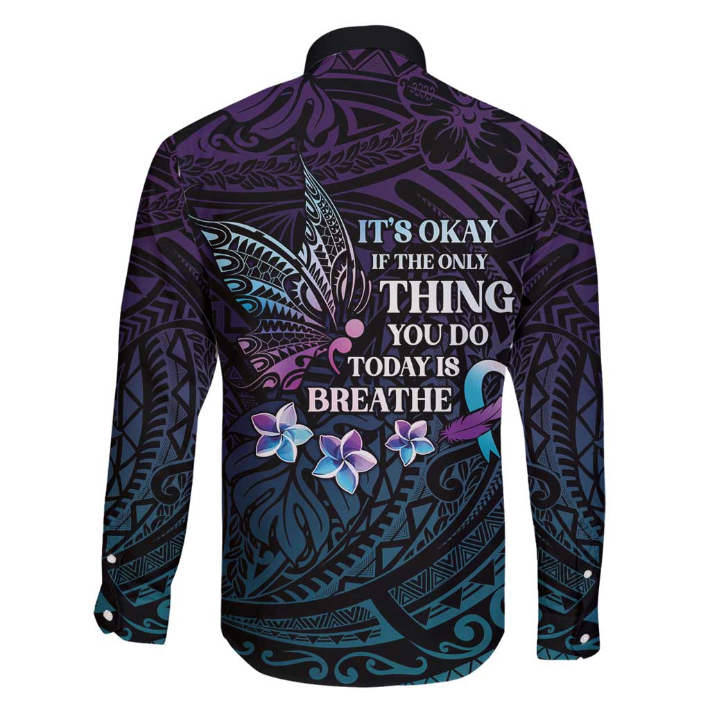 Polynesia Suicide Prevention Awareness Family Matching Mermaid Dress and Hawaiian Shirt Keep Going The World Needs You