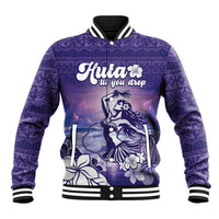 Aloha Hawaii Kauai Island Baseball Jacket Hula Till You Drop