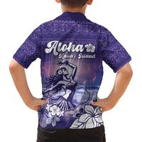 Aloha Hawaii Kauai Island Family Matching Long Sleeve Bodycon Dress and Hawaiian Shirt Hula Till You Drop LT05 - Polynesian Pride