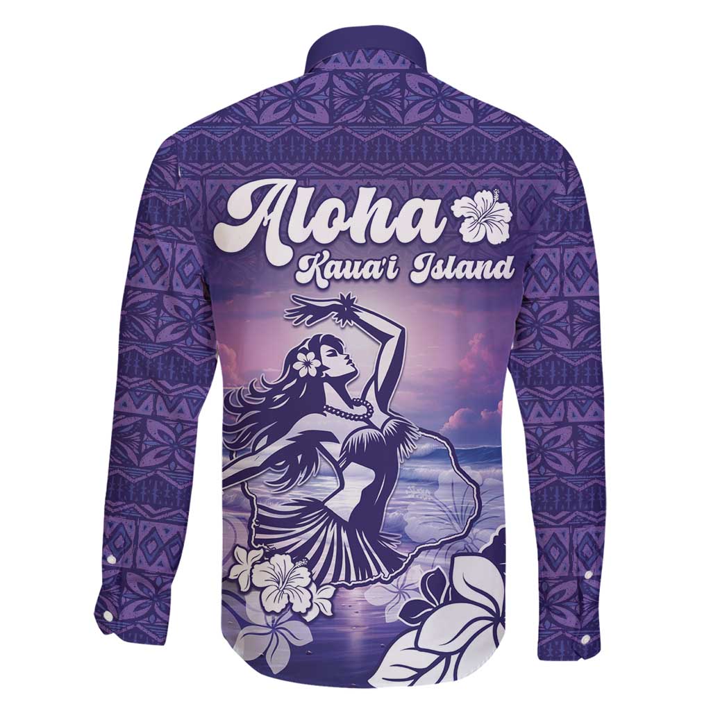 Aloha Hawaii Kauai Island Family Matching Long Sleeve Bodycon Dress and Hawaiian Shirt Hula Till You Drop LT05 - Polynesian Pride