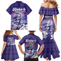 Aloha Hawaii Kauai Island Family Matching Mermaid Dress and Hawaiian Shirt Hula Till You Drop