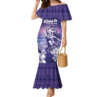Aloha Hawaii Kauai Island Family Matching Mermaid Dress and Hawaiian Shirt Hula Till You Drop