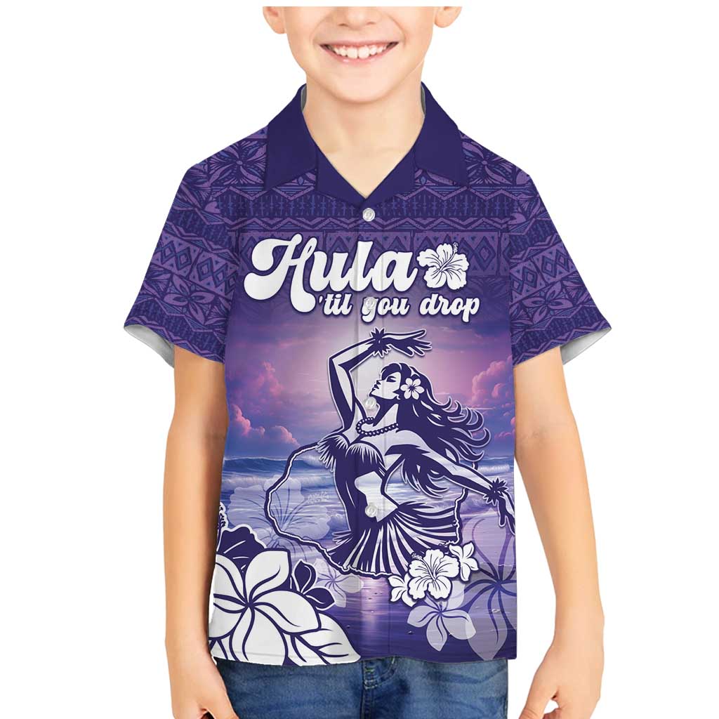 Aloha Hawaii Kauai Island Family Matching Mermaid Dress and Hawaiian Shirt Hula Till You Drop