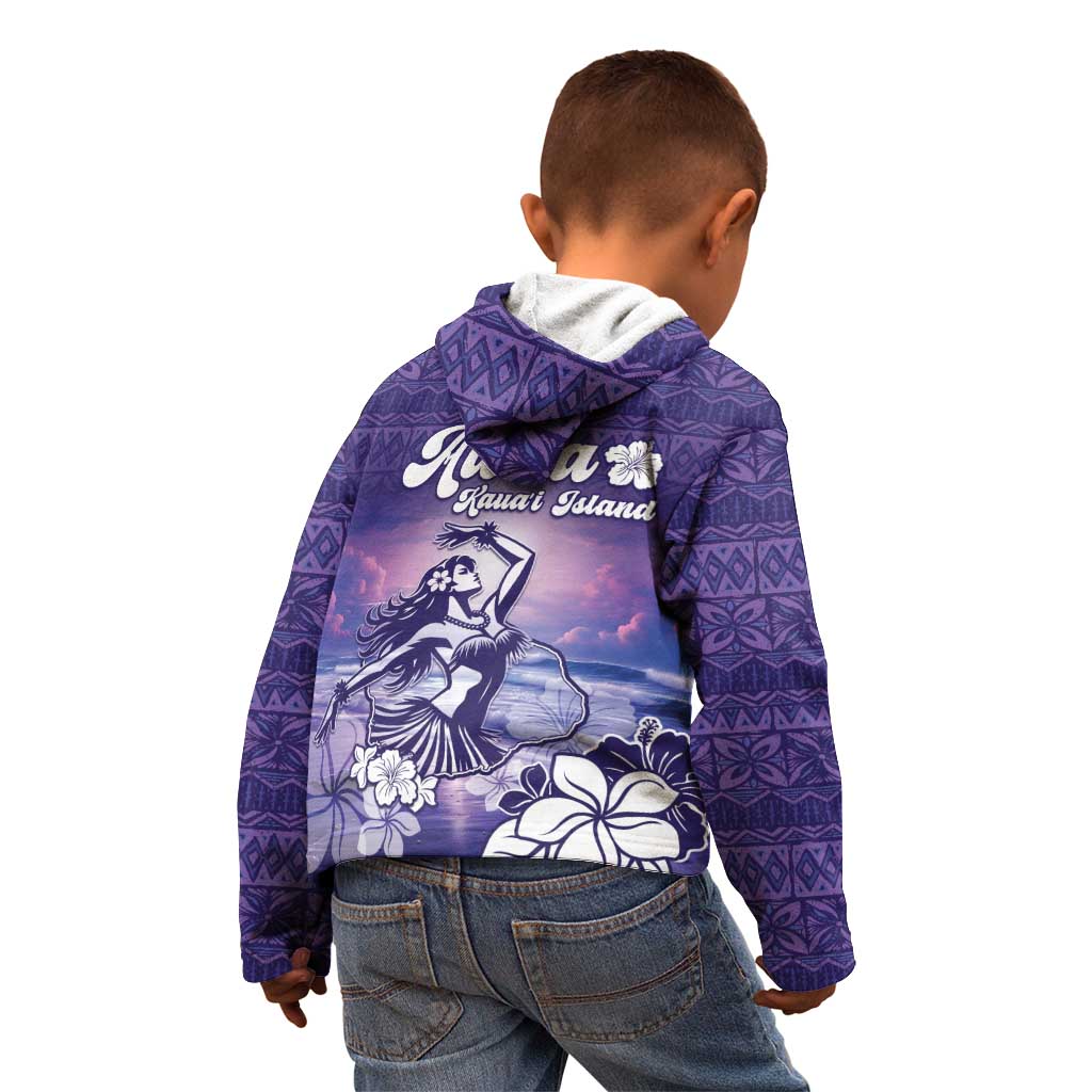 Aloha Hawaii Kauai Island Kid Hoodie Hula Till You Drop