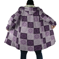 Lavender Manta Ray Hawaiian Quilt Motif Cloak