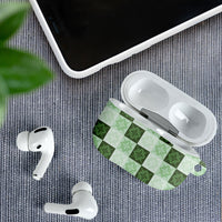 Sage Green Manta Ray Hawaiian Quilt Motif AirPods Case