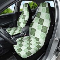Sage Green Manta Ray Hawaiian Quilt Motif Car Seat Cover