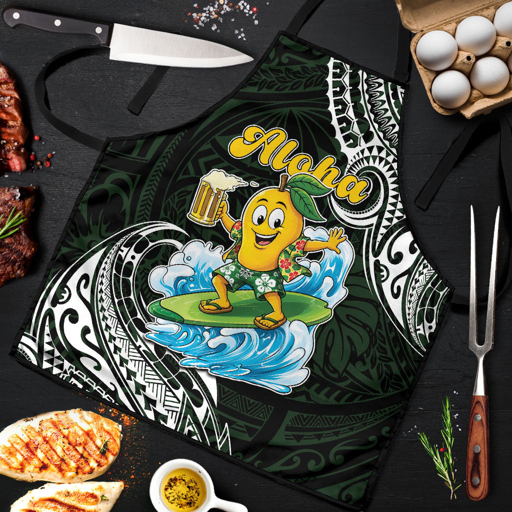 Aloha Hawaii Mango Surfing Apron Polynesian Style