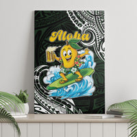 Aloha Hawaii Mango Surfing Canvas Wall Art Polynesian Style