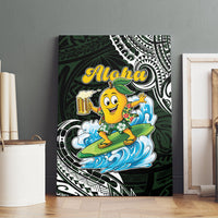 Aloha Hawaii Mango Surfing Canvas Wall Art Polynesian Style