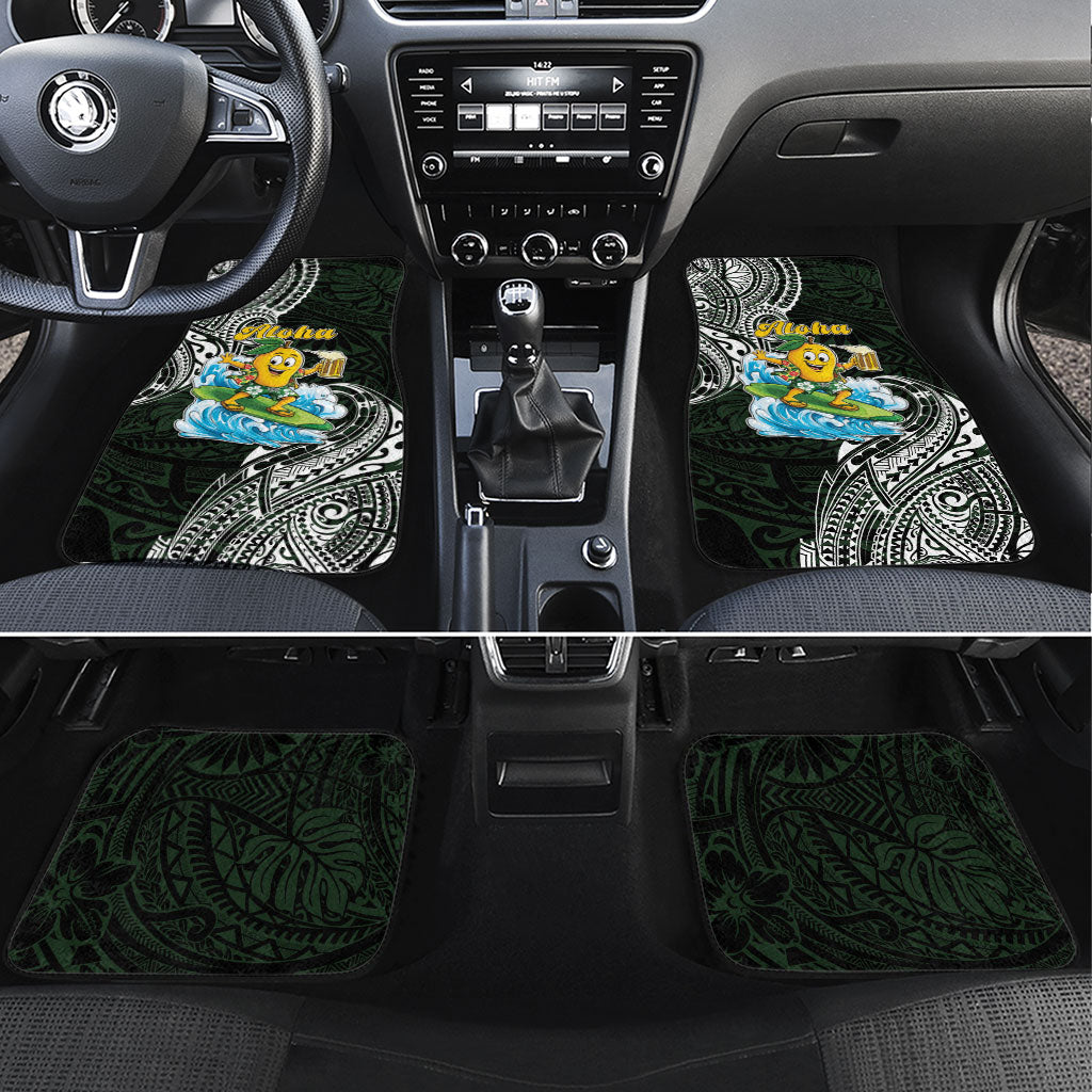 Aloha Hawaii Mango Surfing Car Mats Polynesian Style