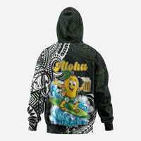 Aloha Hawaii Mango Surfing Hoodie Polynesian Style