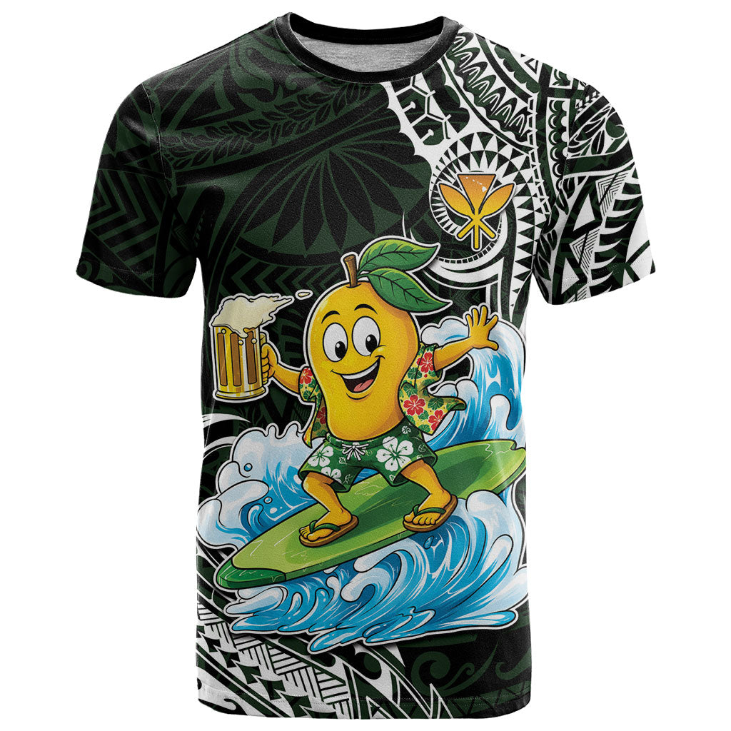 Aloha Hawaii Mango Surfing T Shirt Polynesian Style