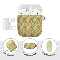 Vintage Hawaii Mango AirPods Case Yellow Green Hawaiian Palaka