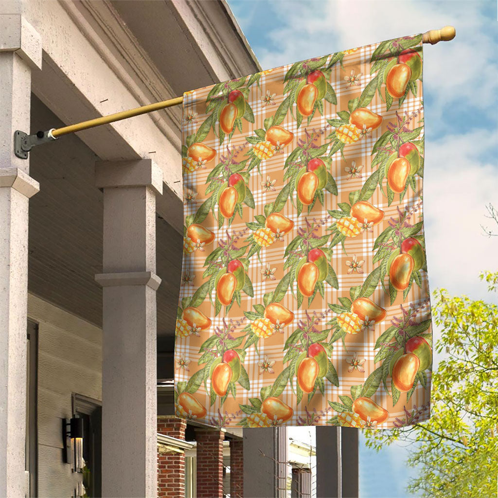 Vintage Hawaii Mango Garden Flag Coral Hawaiian Palaka