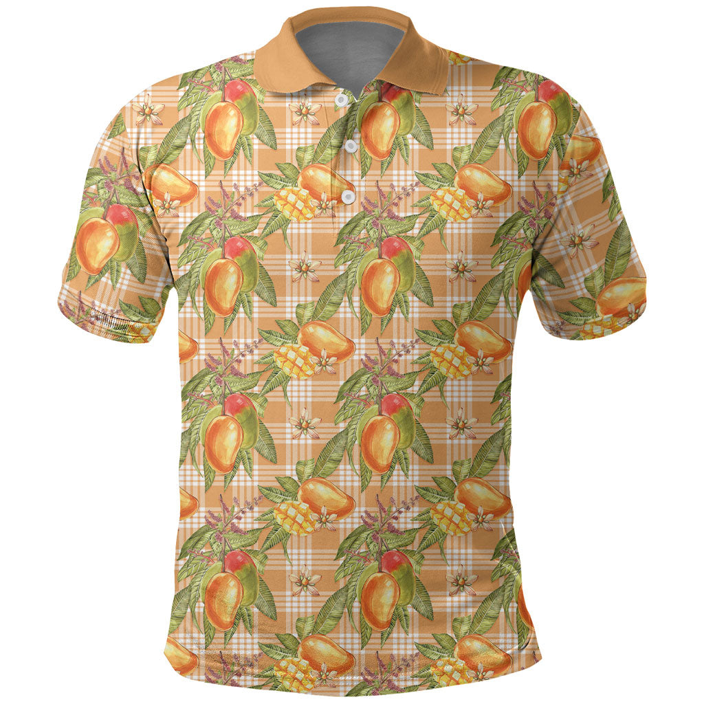 Vintage Hawaii Mango Polo Shirt Coral Hawaiian Palaka