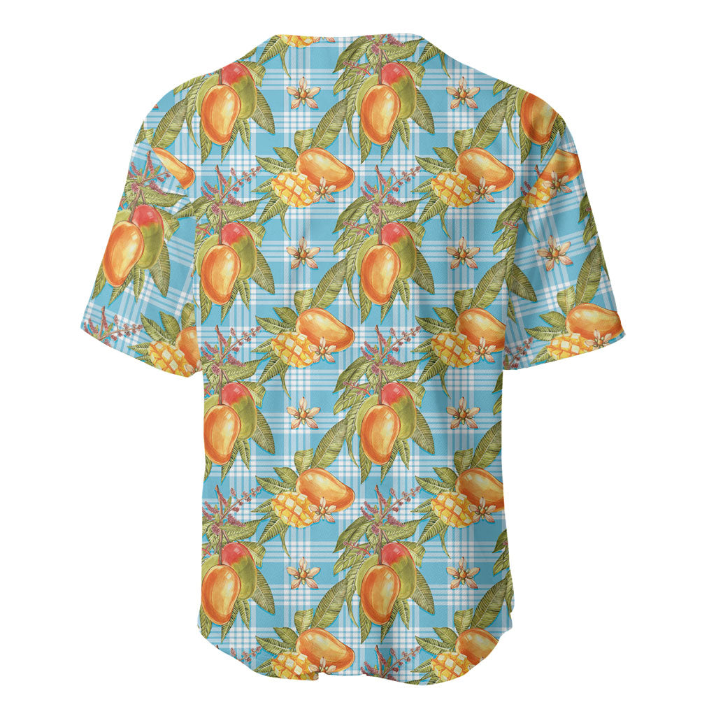 Vintage Hawaii Mango Baseball Jersey Blue Hawaiian Palaka