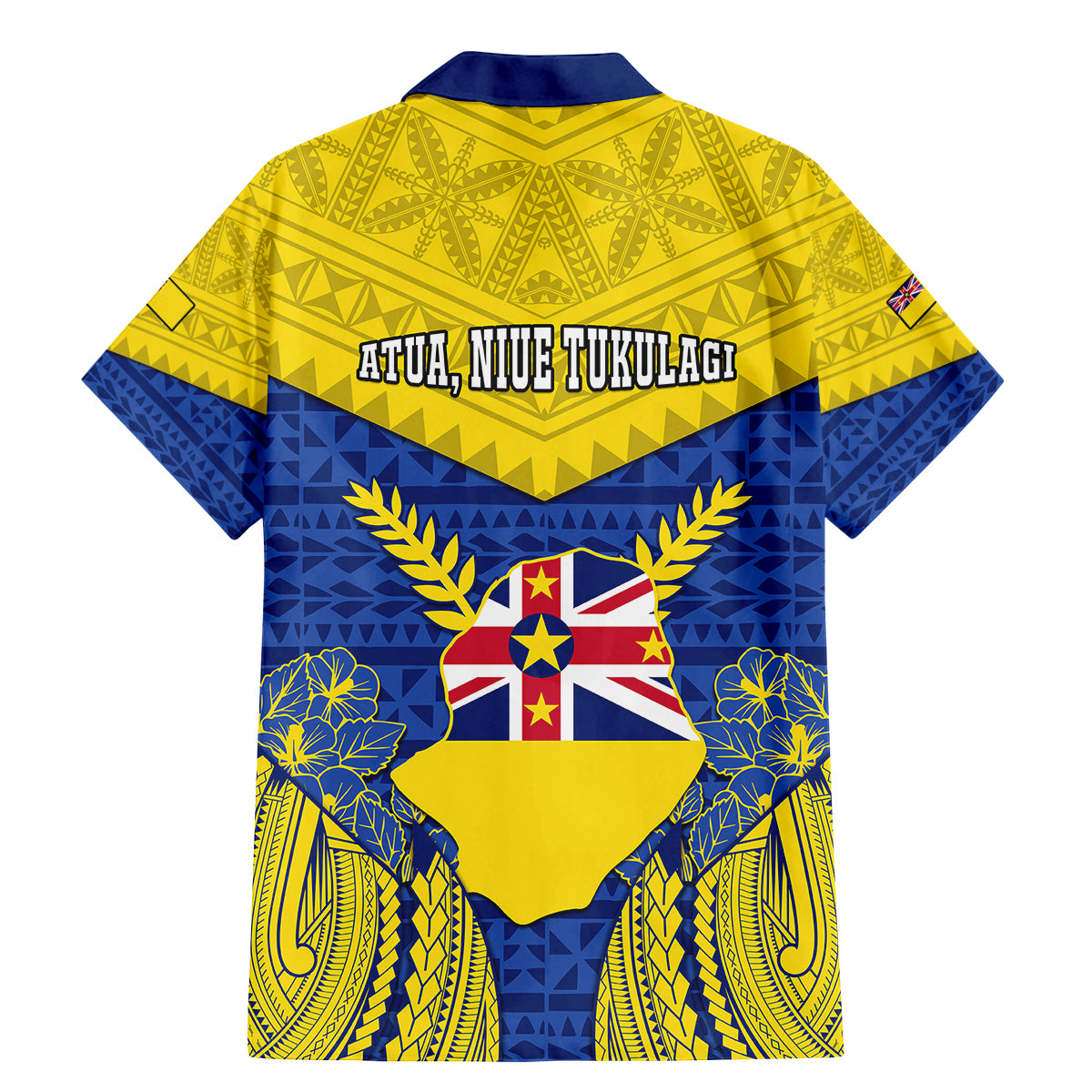 niue-constitution-day-family-matching-mermaid-dress-and-hawaiian-shirt-coat-of-arms-niuean-hiapo-pattern