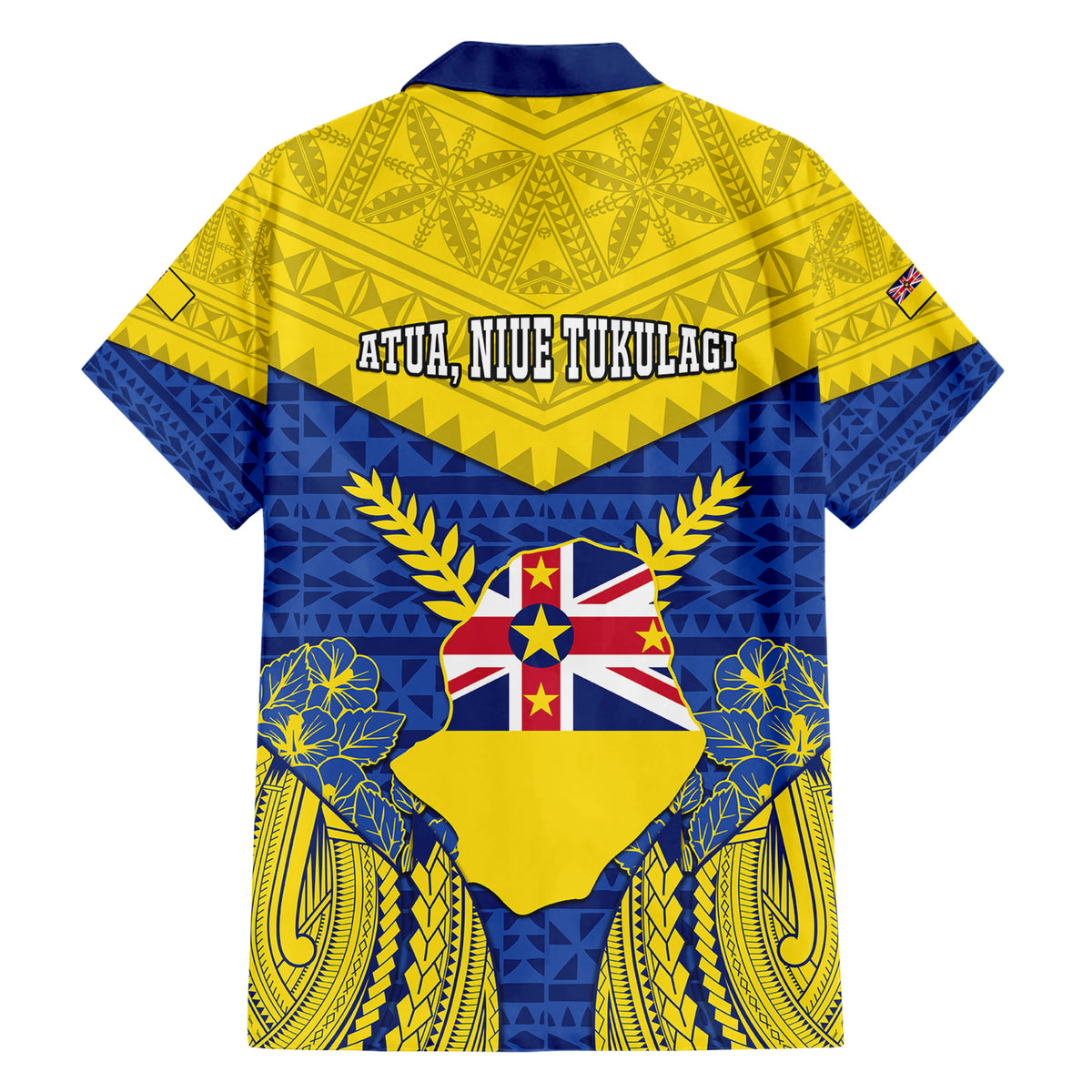 niue-constitution-day-hawaiian-shirt-coat-of-arms-niuean-hiapo-pattern