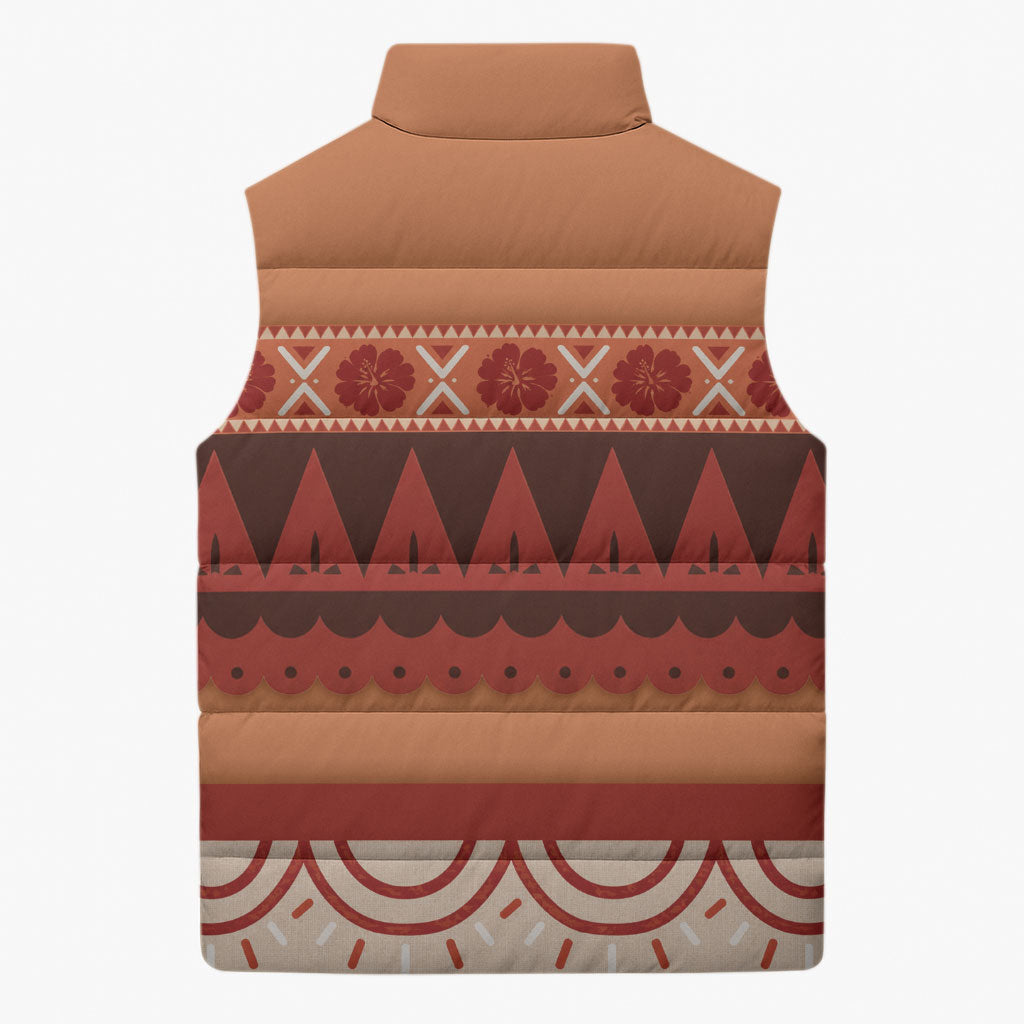 Polynesian Princess Inspired Cosplay Costume Sleeveless Puffer Jacket LT05 - Polynesian Pride