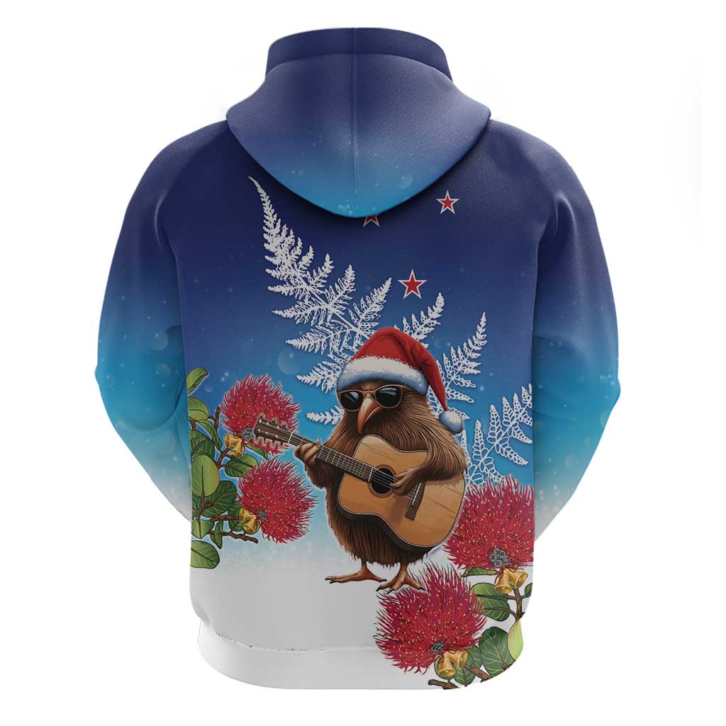 New Zealand Kiwi Christmas Zip Hoodie Xmas Vibe