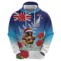 New Zealand Kiwi Christmas Zip Hoodie Xmas Vibe