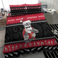 New Zealand Santa Tiki Christmas Bedding Set Meri Kirihimete LT05 - Polynesian Pride