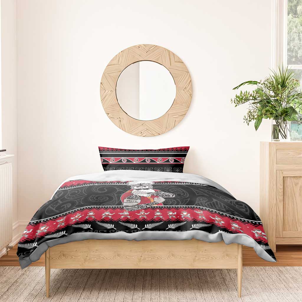 New Zealand Santa Tiki Christmas Bedding Set Meri Kirihimete LT05 - Polynesian Pride