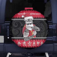 New Zealand Santa Tiki Christmas Spare Tire Cover Meri Kirihimete LT05 - Polynesian Pride