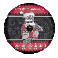 New Zealand Santa Tiki Christmas Spare Tire Cover Meri Kirihimete LT05 - Polynesian Pride