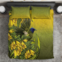 New Zealand Bellbird Bedding Set With Kowhai Flowers LT05 Yellow - Polynesian Pride