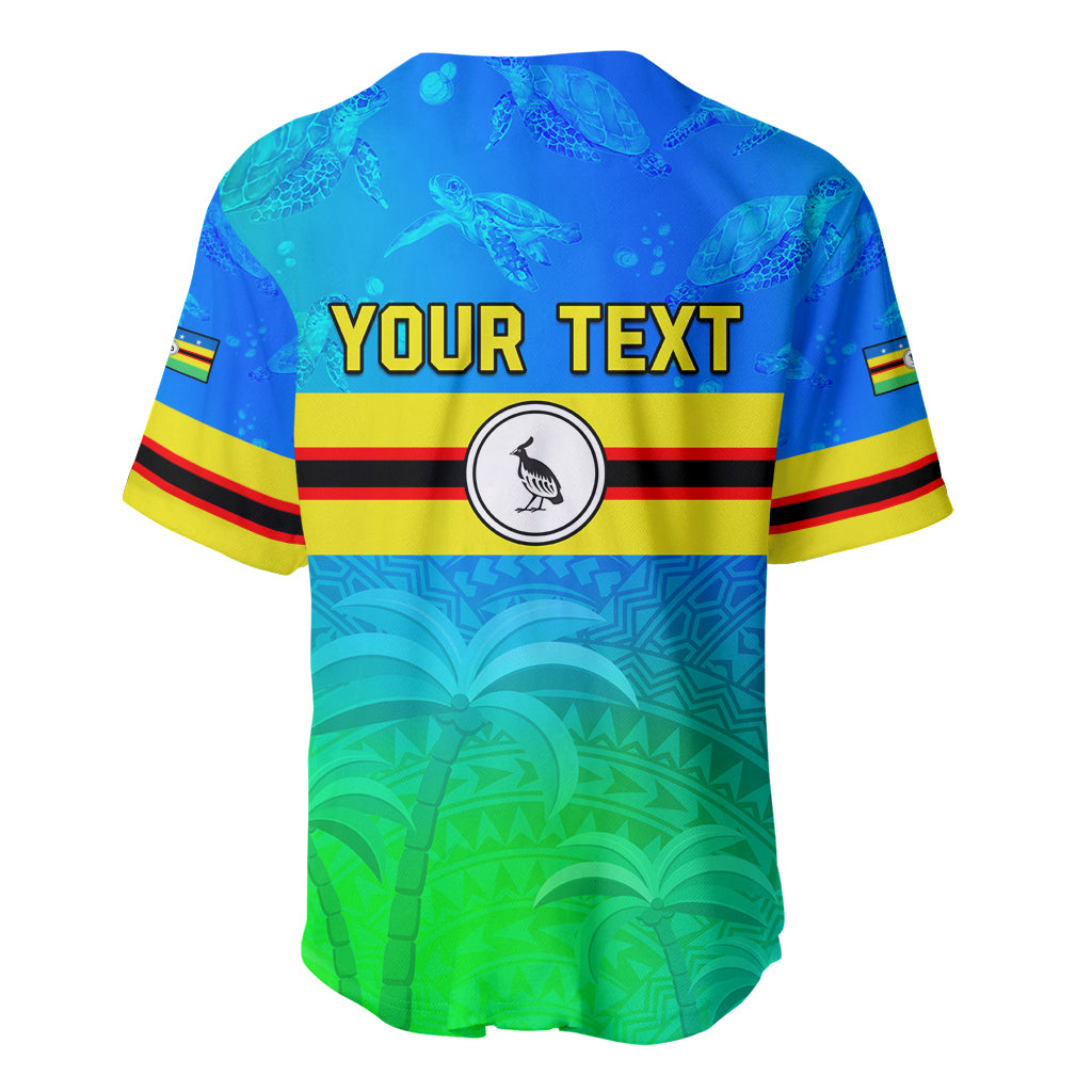 Personalised Solomon Islands Choiseul Province Day Baseball Jersey Sea Turtle Tribal Pattern LT05 - Polynesian Pride