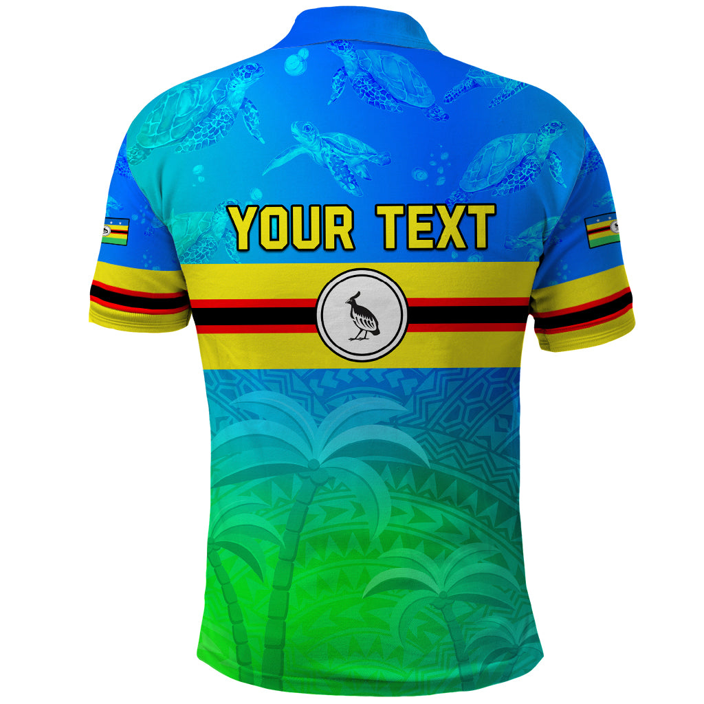 Personalised Solomon Islands Choiseul Province Day Polo Shirt Sea Turtle Tribal Pattern LT05 - Polynesian Pride