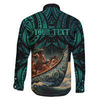 Personalised New Zealand Tamaki Herenga Waka Festival Family Matching Long Sleeve Bodycon Dress and Hawaiian Shirt Maori Pattern LT05 - Polynesian Pride