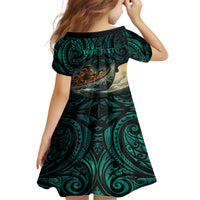 Personalised New Zealand Tamaki Herenga Waka Festival Family Matching Tank Maxi Dress and Hawaiian Shirt Maori Pattern LT05 - Polynesian Pride