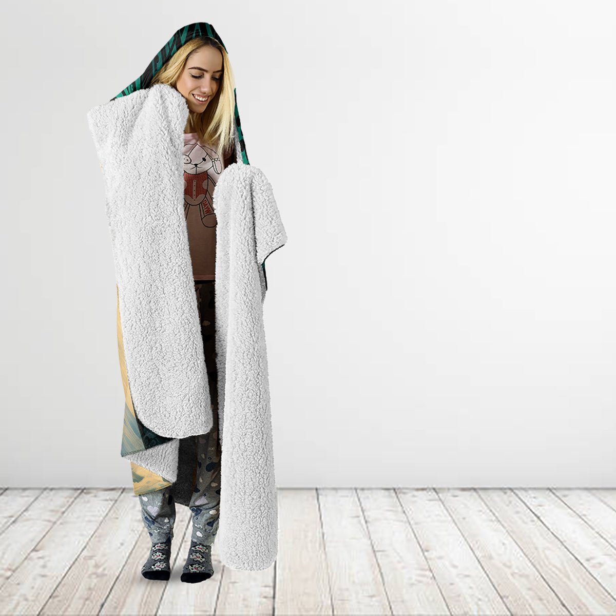 New Zealand Tamaki Herenga Waka Festival Hooded Blanket Maori Pattern LT05 - Polynesian Pride