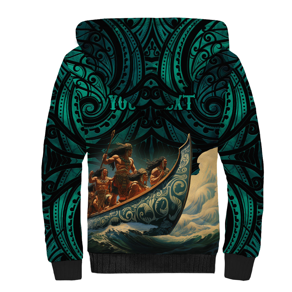 Personalised New Zealand Tamaki Herenga Waka Festival Sherpa Hoodie Maori Pattern LT05 - Polynesian Pride