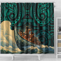 New Zealand Tamaki Herenga Waka Festival Shower Curtain Maori Pattern LT05 - Polynesian Pride