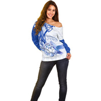 Personalised Northern Mariana Islands Commonwealth Day Off Shoulder Sweater Simple Style LT05 - Polynesian Pride