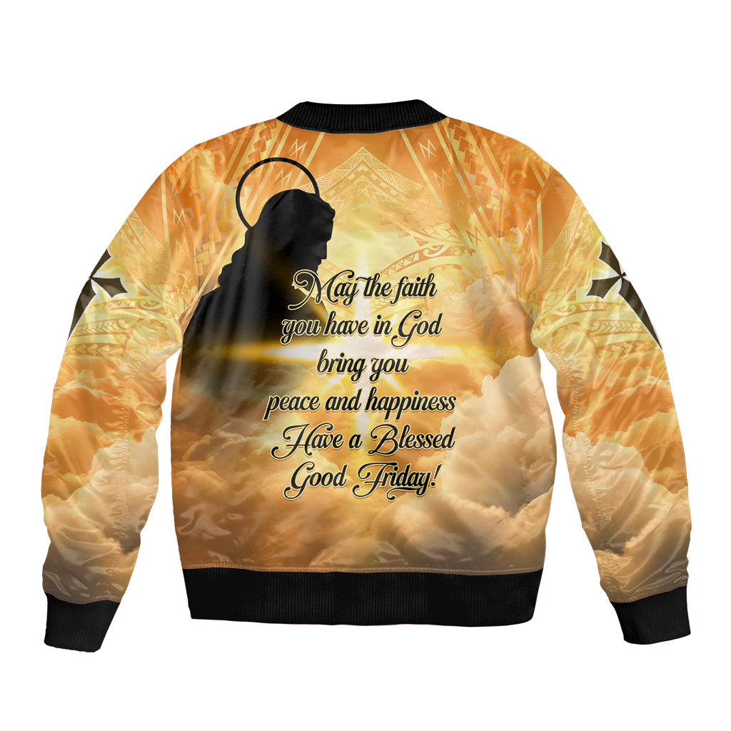 Happy Good Friday Bomber Jacket God Will Bless You LT05 - Polynesian Pride